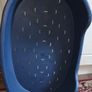 Xl Blue heavy Dog Plastic Bed 90cm Image 3