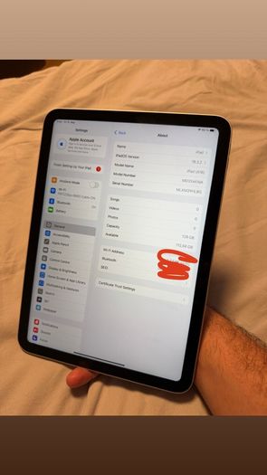 Ipad A16 128gb