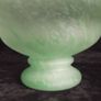 Vintage Green glass, footed glass bowl Image 9