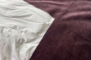 Aubergine fabric piece