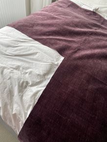 Aubergine fabric piece