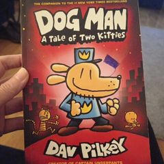 Dog Man, a take of 2 kitties
