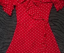 Red Polka Dot Dress. Size 10