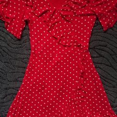Red Polka Dot Dress. Size 10