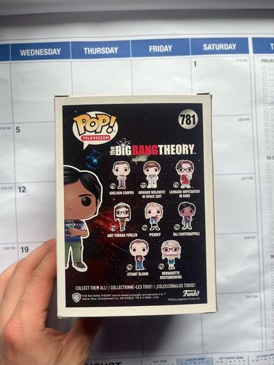The Big Bang Theory Funko Pops - Sheldon, Leonard, Penny, Raj, Amy Stuart