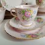 Vintage china tea set, Tuscan china , pink china lot Image 7