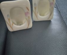 Two small ceramic photo frames