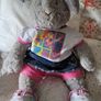 Cute fluffy bunny in build a bear outfit Image 3