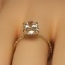 14ct Yellow Gold 3.23 carat Oval Brilliant Lab Diamond Ring Image 10