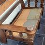Vintage 2-seater wooden sofa Image 5