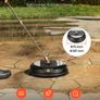 15 Pressure Washer Surface Cleaner, Plastic Pressure Washer Attachments with 4 Wheels, 4000 Max PSI, 1/4 Quick Connector, 2 Spray Nozzles, 2 Extended Wands for Driveway, Sidewalk, Patio, Deck Image 7