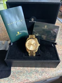 BAPE Type 6 BAPEX #1 watch Gold