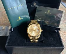 BAPE Type 6 BAPEX #1 watch Gold