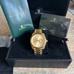 BAPE Type 6 BAPEX #1 watch Gold