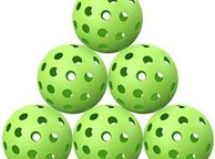 main image for ad Pickleball Balls Outdoor with 40 Small Precisely Drilled Holes, Durable and Consistent Bounce Outdoor Picklebal Balls, 6-Pack