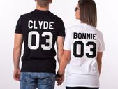Bonnie And Clyde Couple T-shirts For Valentines Day Gift Present