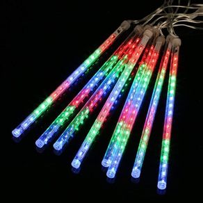 8 Tubes 30cm Meteor Shower Falling/Rain Drop LED Tree Cascading String Lights (Multi-color)