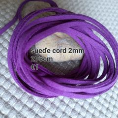 Faux suede cord