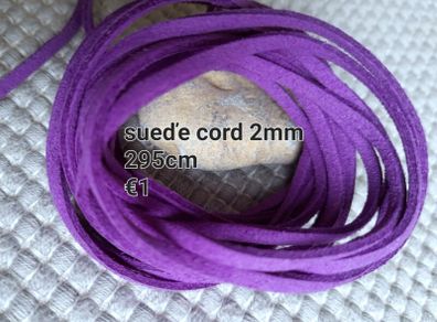 Faux suede cord
