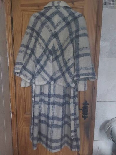 Donegal Design Vintage mohair wool cape coat (free post)
