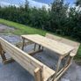 Wooden Garden Picnic Bench Image 4
