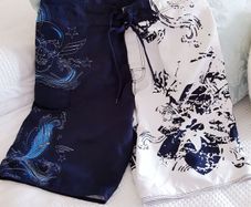 Navy & White Shorts Waist 30