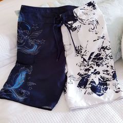 Navy & White Shorts Waist 30