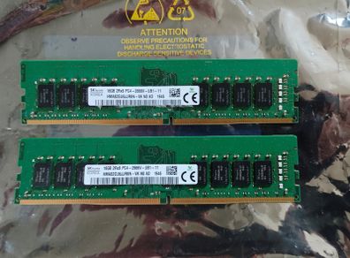 Hynix 32GB (16GB x 2) DDR4 PC4-21300 2666MHz 288-pin DIMM ram desktop memory