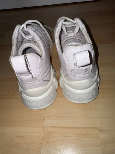 Authentic Burberry Ramsey Quilted Leather Sneakers