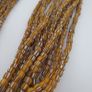 Vintage African Style Stripe Glass 4-5.5mm Beads Necklace Strand Image 2