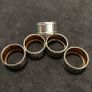 set of German silver napkin rings Image 2