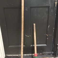 garden rake and brush