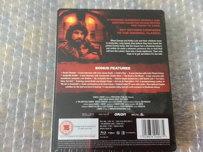 The Amityville Horror Limited Edition Blu Ray Steelbook