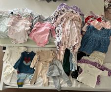 baby girl clothes bundle 0-3 months - 76 items