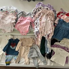 baby girl clothes bundle 0-3 months - 76 items