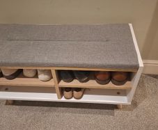 Shoe rack and seat