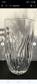 Vintage Royal Crystal Rock Glass Vase.. 11 inches/28cms High