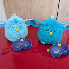 Two Furby Connect Interactive Toys with Sleep Masks