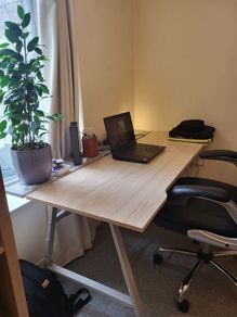 Adjustable office desk bundle