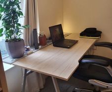 Adjustable office desk bundle