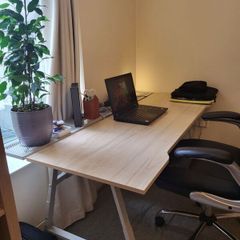 Adjustable office desk bundle
