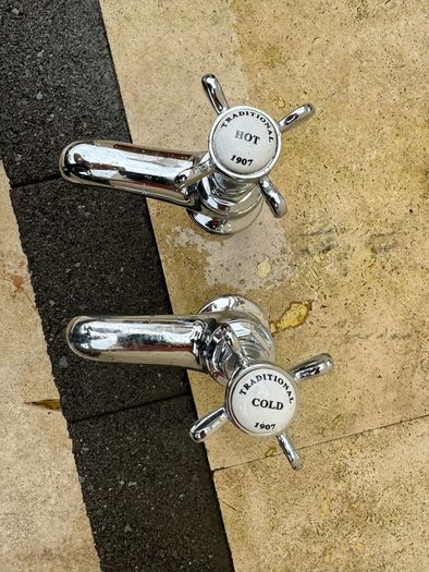 Bath taps.