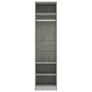 Wardrobe Concrete Grey 50x50x200 cm Chipboard Image 4