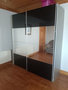 Double mirrored wardrobe