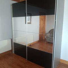Double mirrored wardrobe