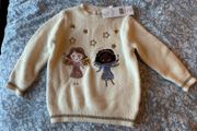 BNWT adorable jumper for a girl, with sequin fairies, 2-4 years, 98-104cm
