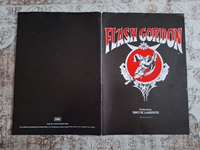 1980 Flash Gordon Pressbook and photos