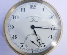 Vintage Chronometre Election Gold Plated Pocket Watch Mechanical  Retro Vintage, the watch works well and keeps time