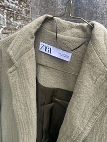 Khaki Green Zara coat