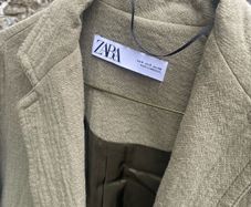 Khaki Green Zara coat